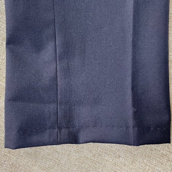 Louis Martin Wool Blend Pleated Uniform Dress Pants Women's 12 Navy Blue NWT - Picture 9 of 15